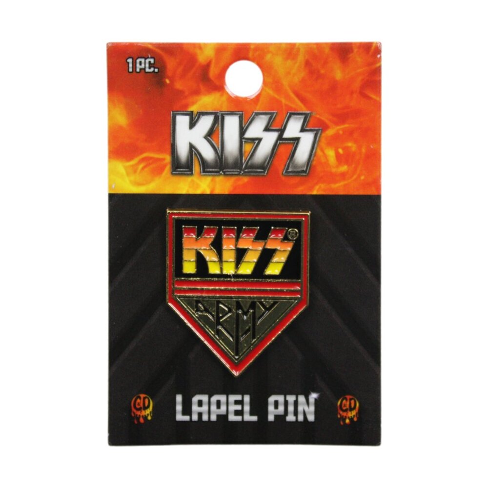 KISS Enamel Pin - KISS Army - 70s 80s 90s Hard Rock Music Band Apparel Gift NWT